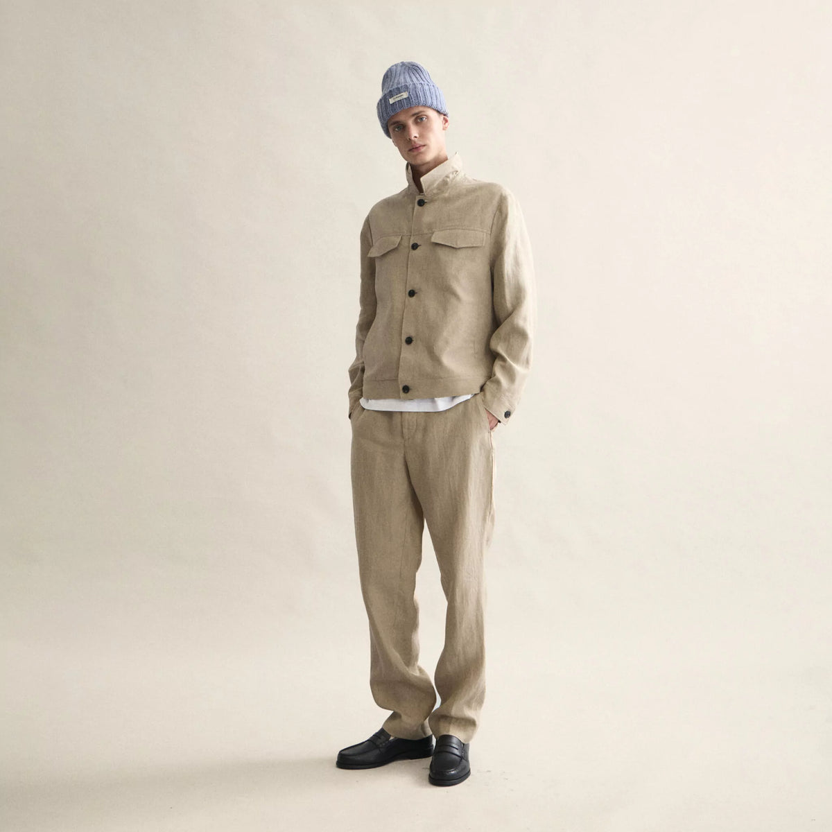 Le Bonnet Beanie Logo - Wasched Denim