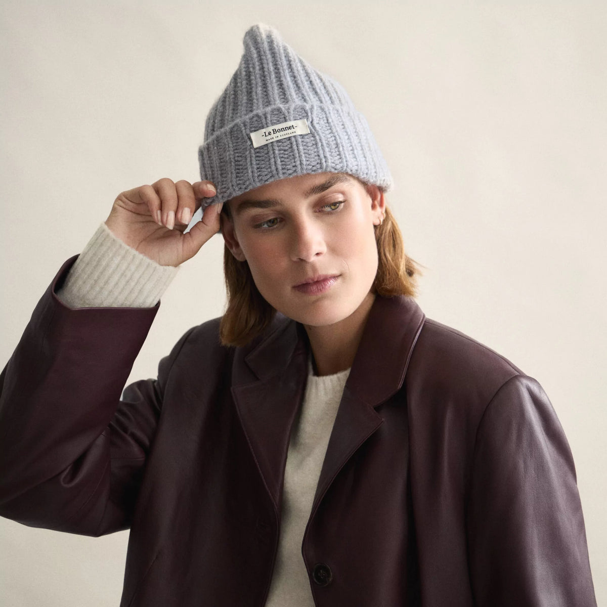 Le Bonnet Beanie Logo - Smoke