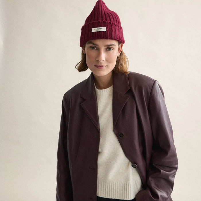Le Bonnet Beanie Logo - Wine