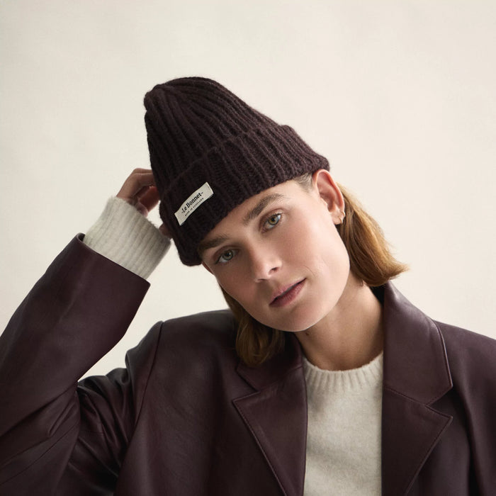 Le Bonnet Beanie Logo - Espresso