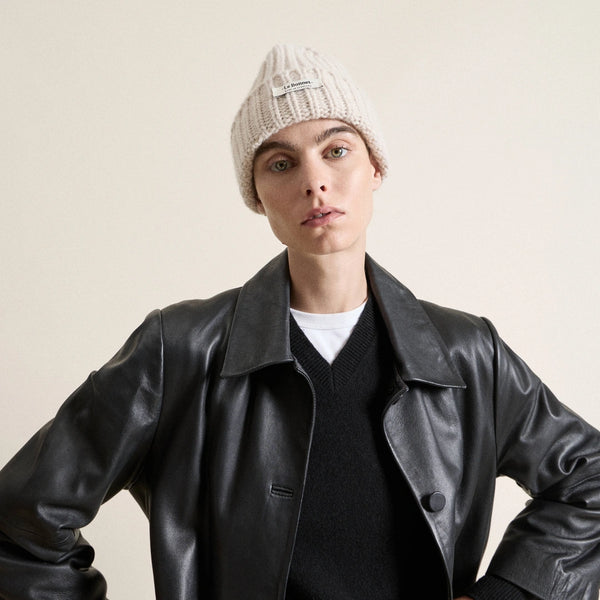 Le Bonnet Beanie Logo - Ivory