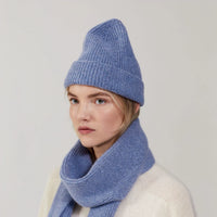 Le Bonnet Schal - Wasched Denim