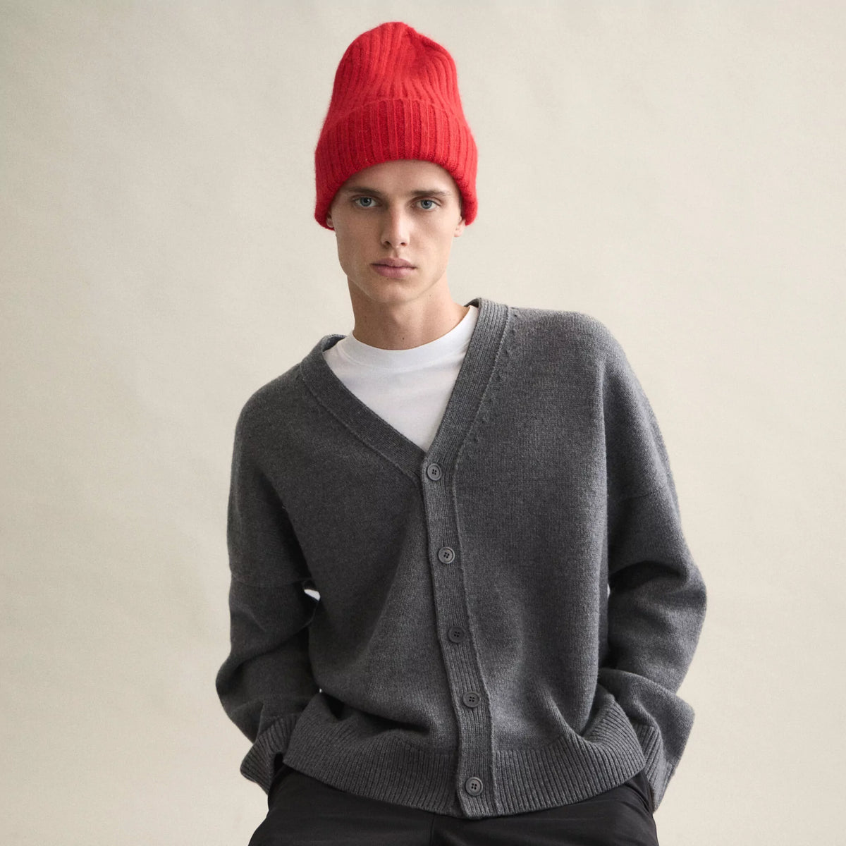 Le GRAND Beanie - Crimson