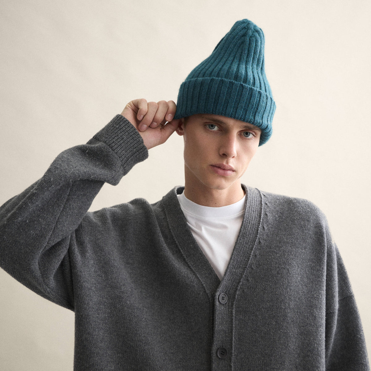 Le GRAND Beanie - Petrol