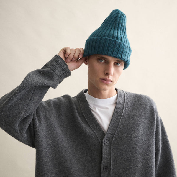 Le GRAND Beanie - Petrol