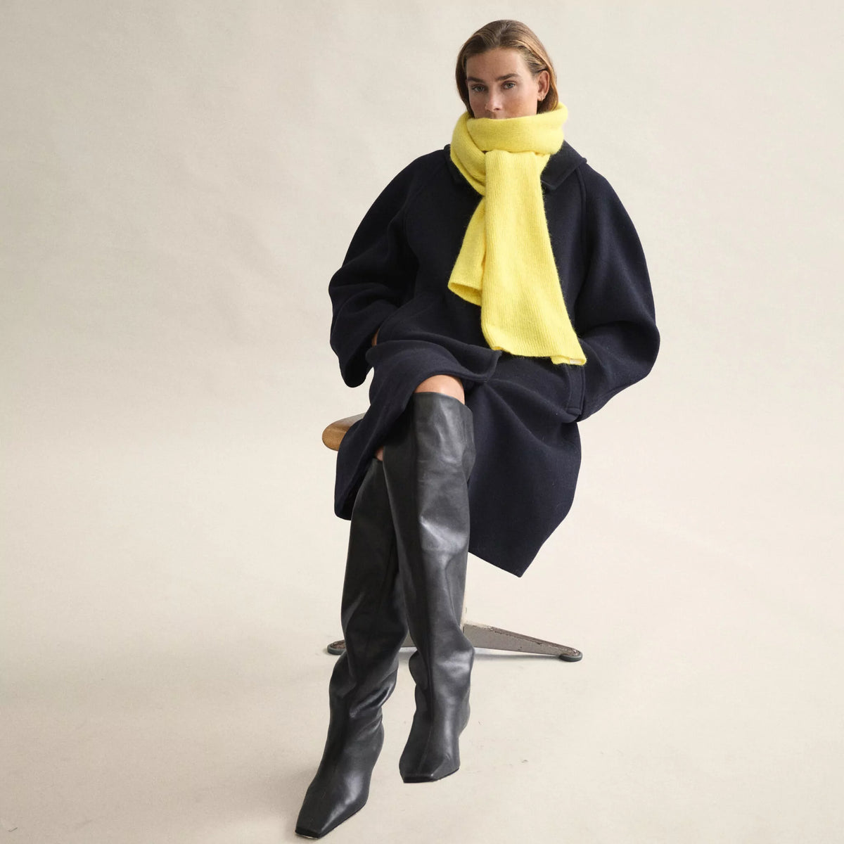 Le Bonnet Schal - Acid Yellow