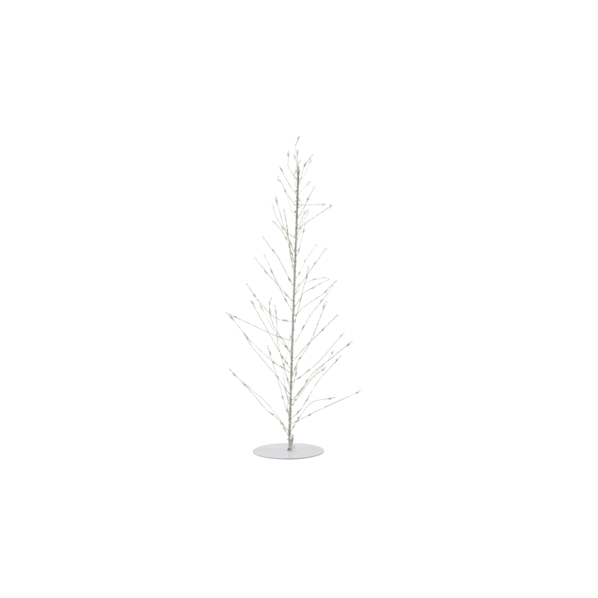 Weihnachtsbaum aus Draht,Glow, Weiß