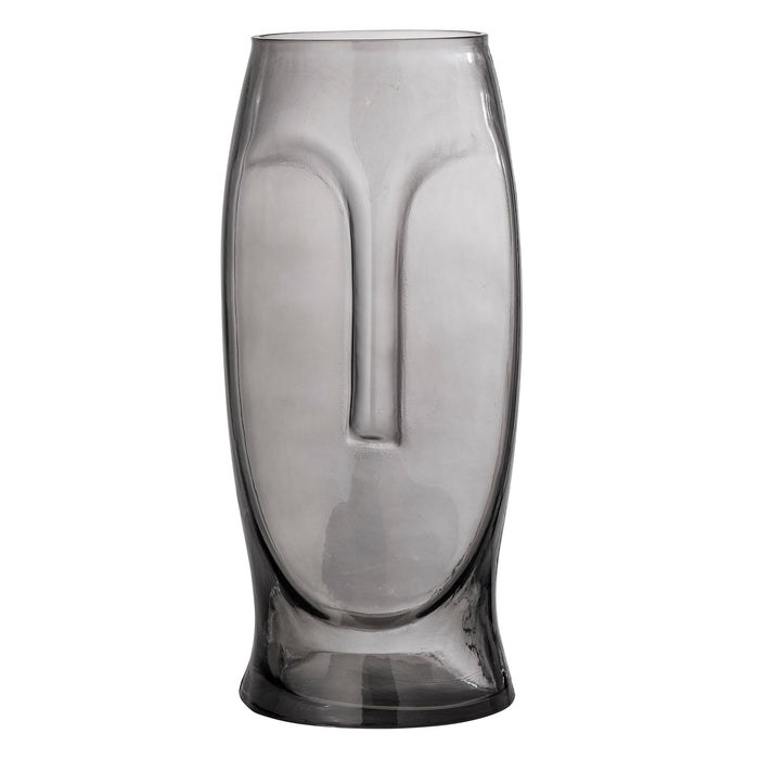 Ditta Vase - Grau, Glas