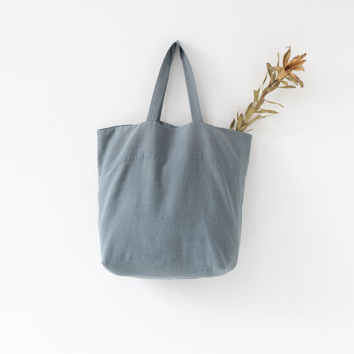 Leinentasche Shopper Blue Fog