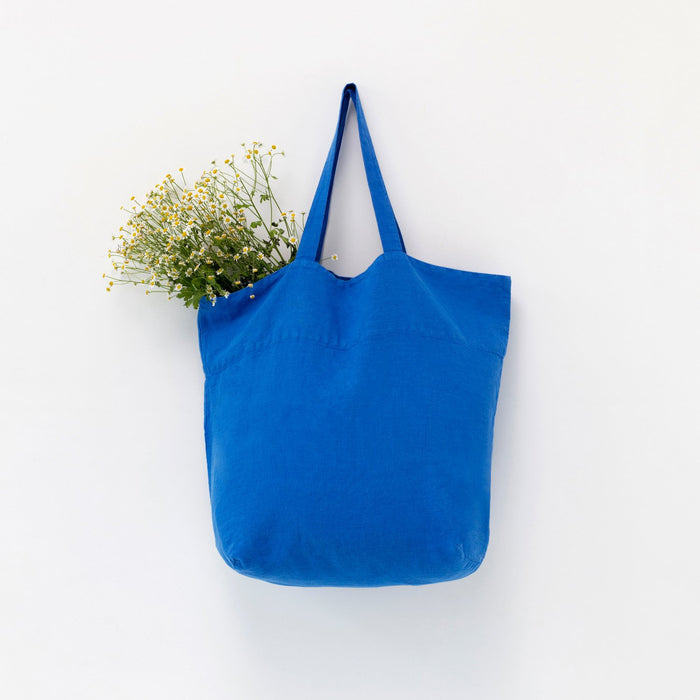 Leinentasche Shopper - French Blue