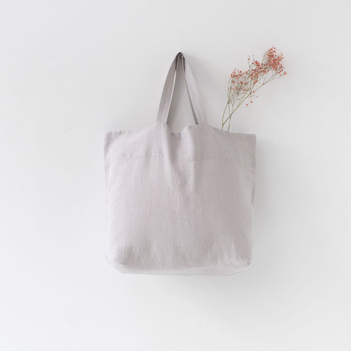 Leinentasche Shopper - Silver