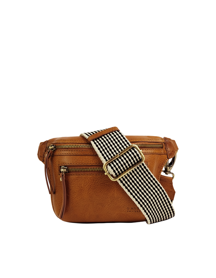 Beck's Bum Bag Gürteltasche Leder Cognac