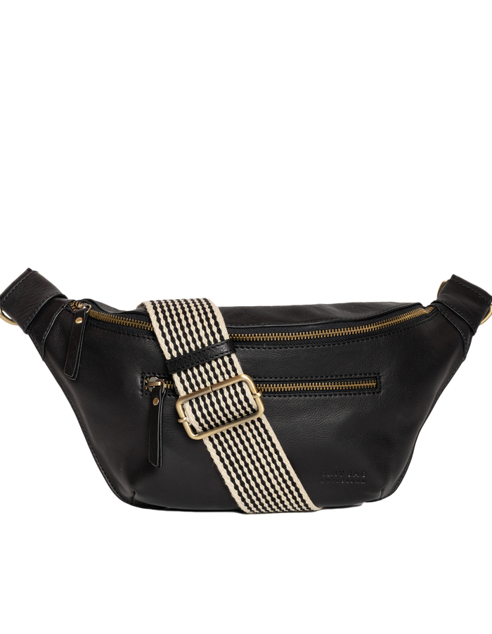 Drew Bum Bag - Leder Schwarz