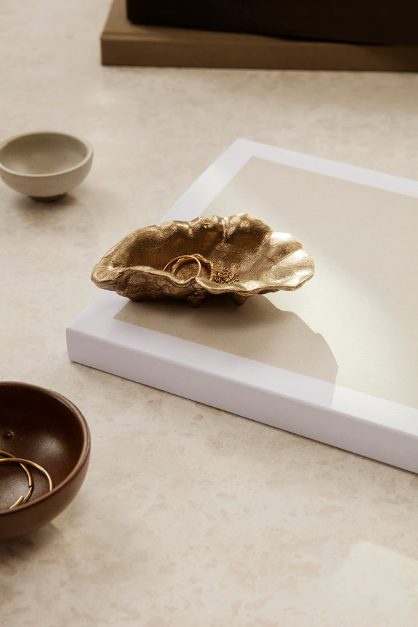 Ferm Living Schale Oyster - Messing