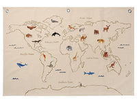 Ferm Living - Stofflandkarte The World