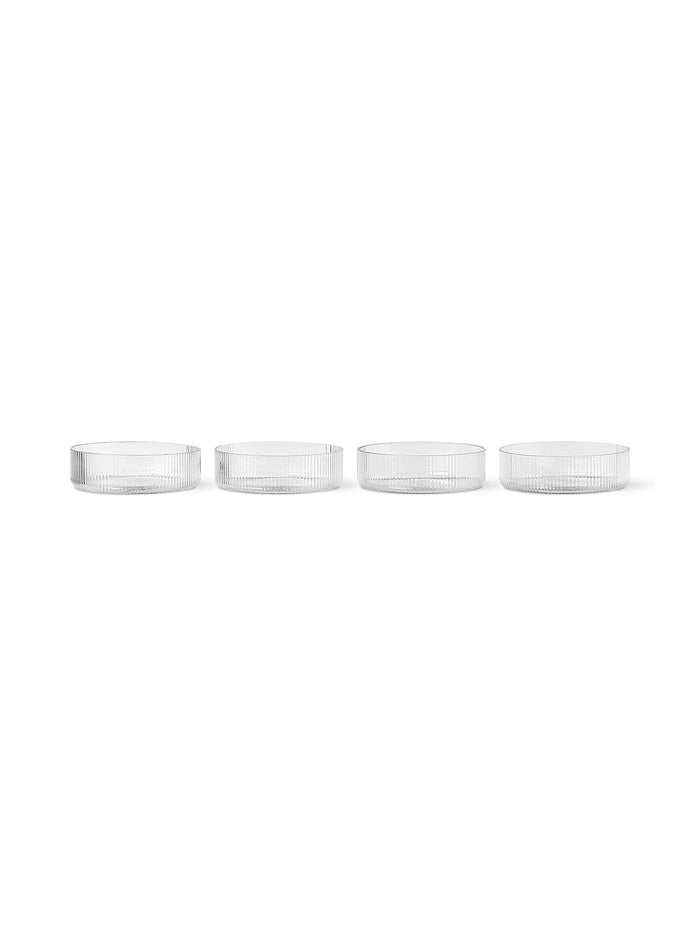 Ferm Living - Ripple Servierschüsseln,4er Set
