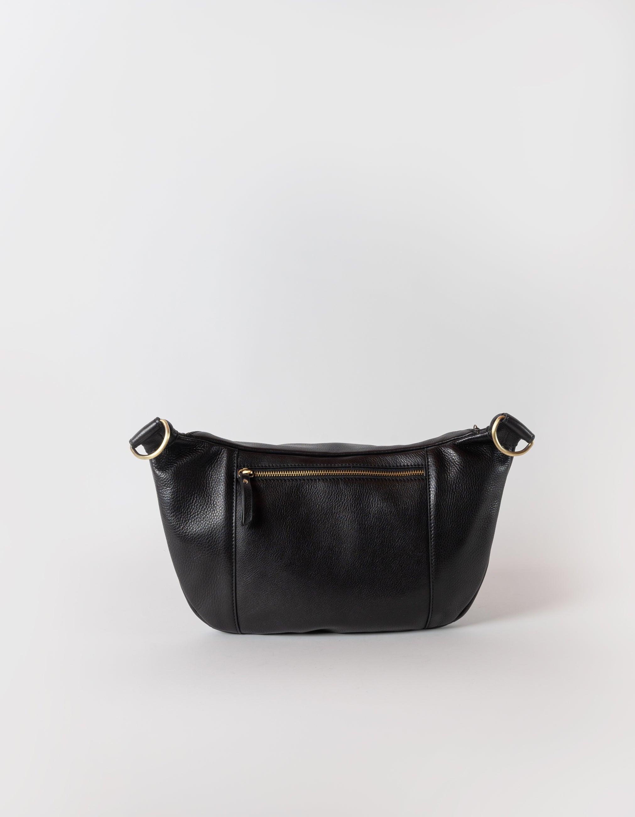 Leather black bum on sale bag