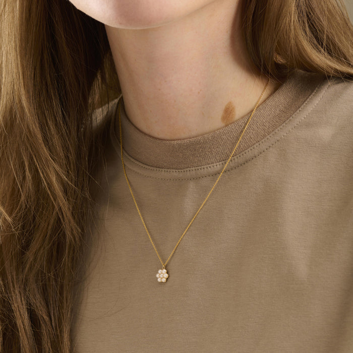 Ocean Bloom Kette vergoldet